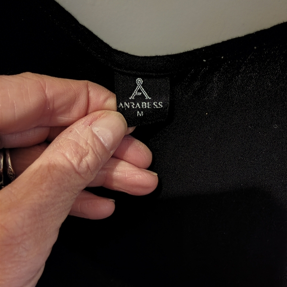 Anrabess Black Tiered Maxi Dress Medium Minimalist Capsule Wardrobe - Picture 5 of 7